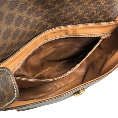 CELINE Macadam Blason Shoulder bag Brown Vintage ug57i6