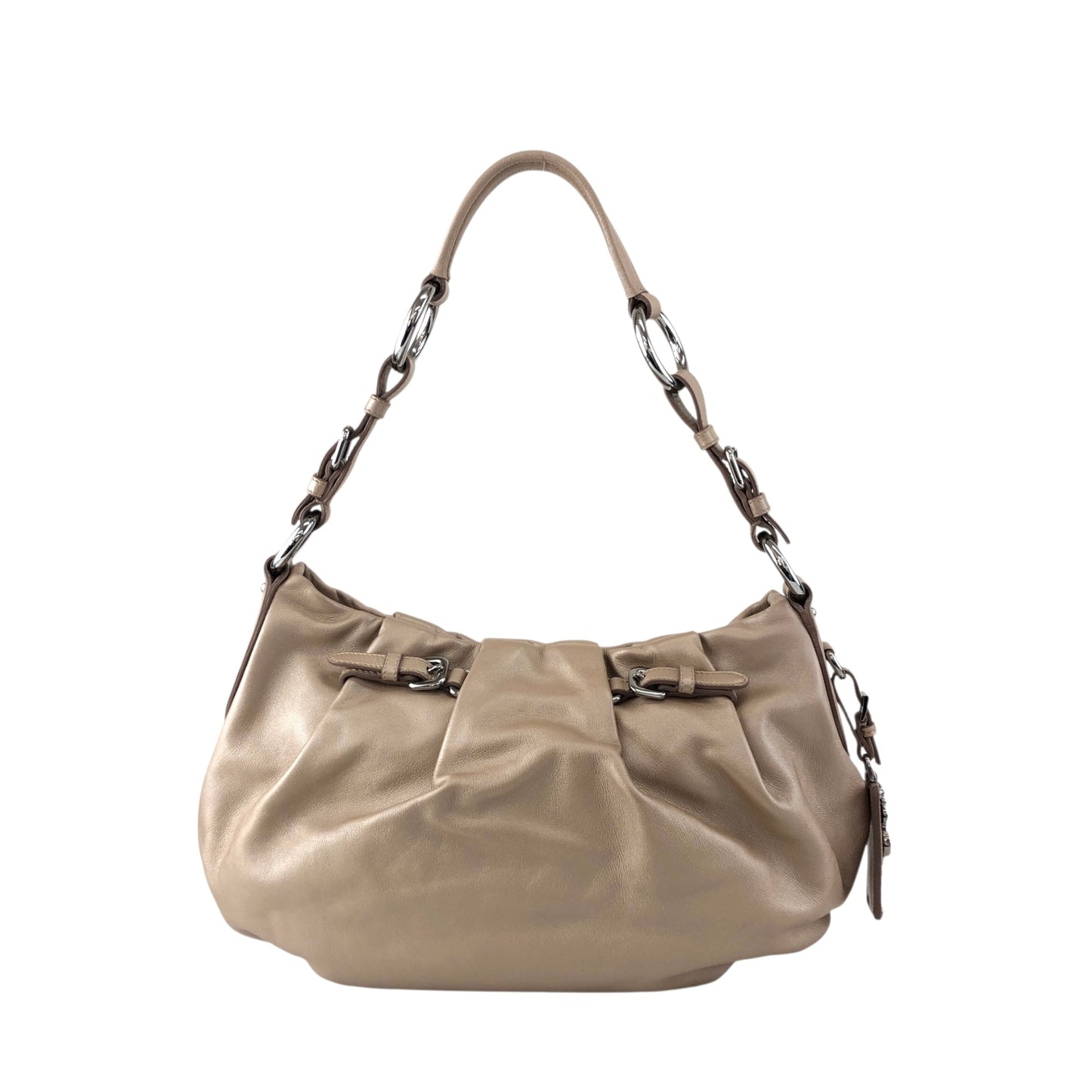 PRADA Logo Shoulder bag Beige Vintage rudk7b