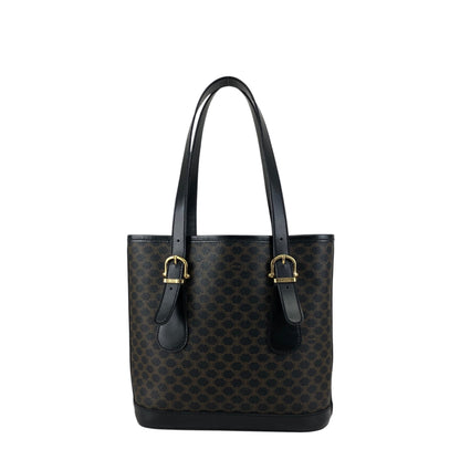CELINE Macadam Handbag Totebag Black Vintage s5sjrk
