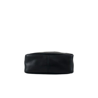 Christian Dior Logo Embossed Tassel Shoulder bag Black Vintage nvdfjx