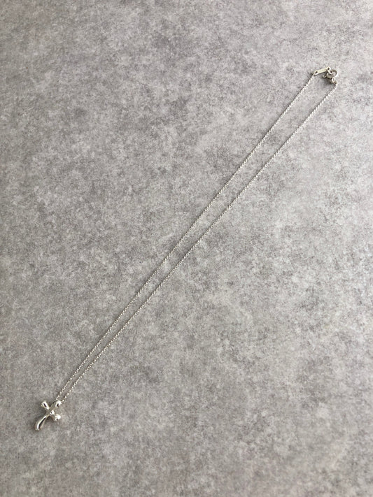 Tiffany & Co. Cross Motif Necklace Silver Vintage p2ghh7