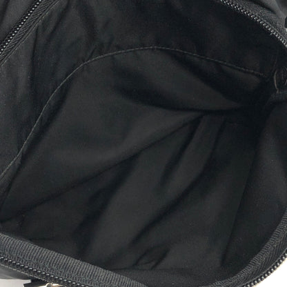 PRADA Triangle Logo Logo Motif Nylon Shoulder bag Black Vintage drwpjp