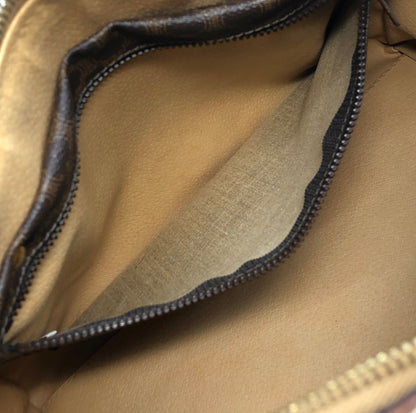 CELINE Macadam Blason Handbag Boston bag Brown Vintage w8k28k