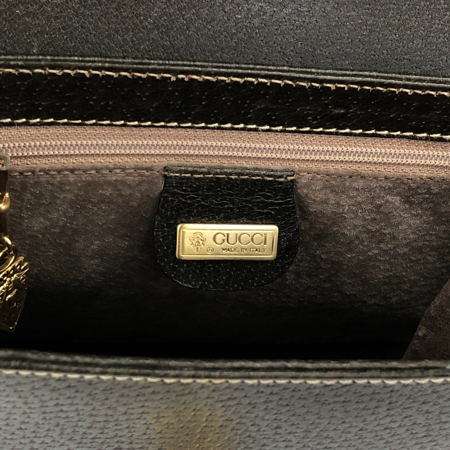 GUCCI Bamboo Shoulder bag Brown Vintage 843vd4