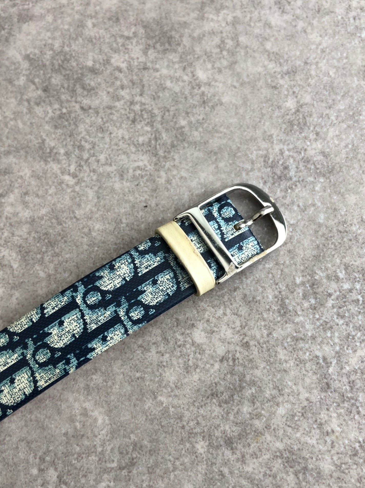 Christian Dior Trotter Quartz Watch Blue D78-109 Vintage j83yk7