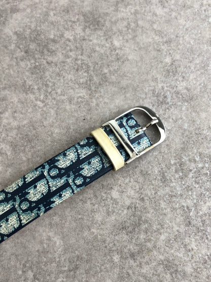 Christian Dior Trotter Quartz Watch Blue D78-109 Vintage j83yk7