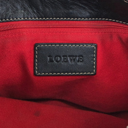 LOEWE Anagram Stitch Shoulder bag Black Vintage ugpzsh