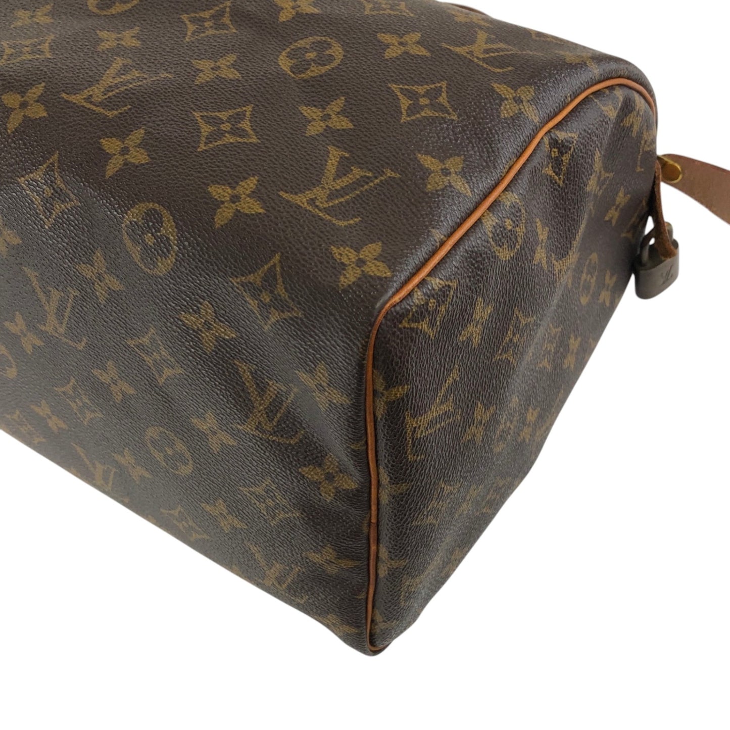 LOUIS VUITTON Monogram Small Boston bag Handbag Brown Vintage u4jnak