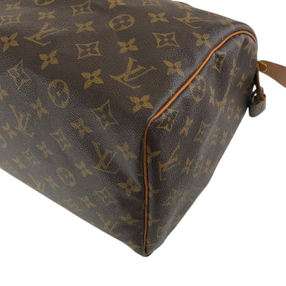 LOUIS VUITTON Monogram Small Boston bag Handbag Brown Vintage u4jnak