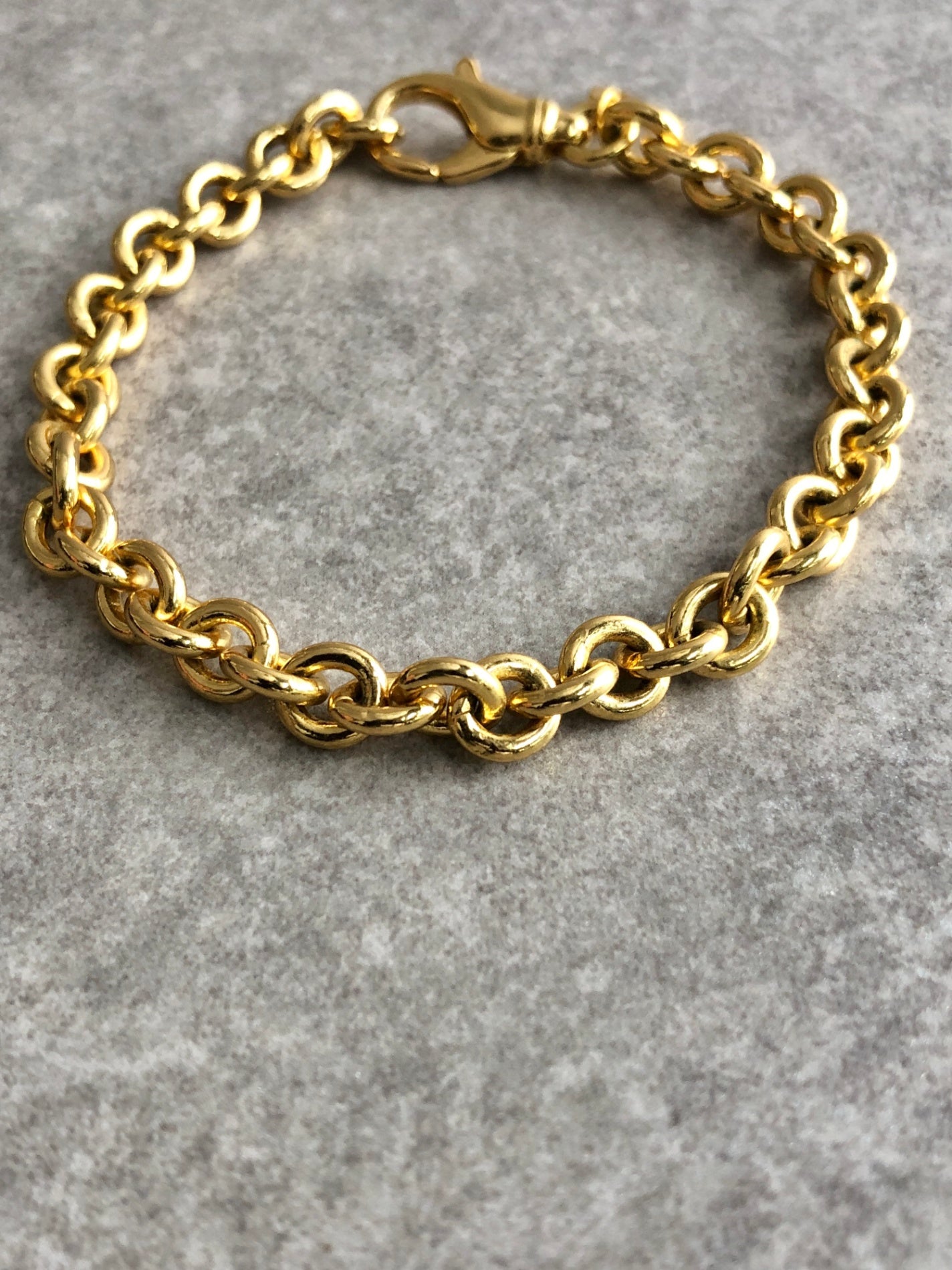 Christian Dior CD Logo Bracelet Gold Vintage sjyrym