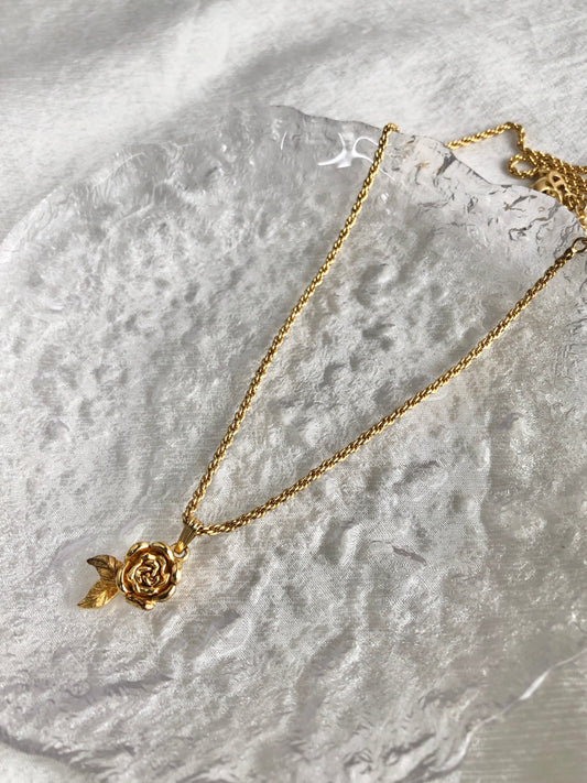 Christian Dior Necklace Gold Vintage ysecz3