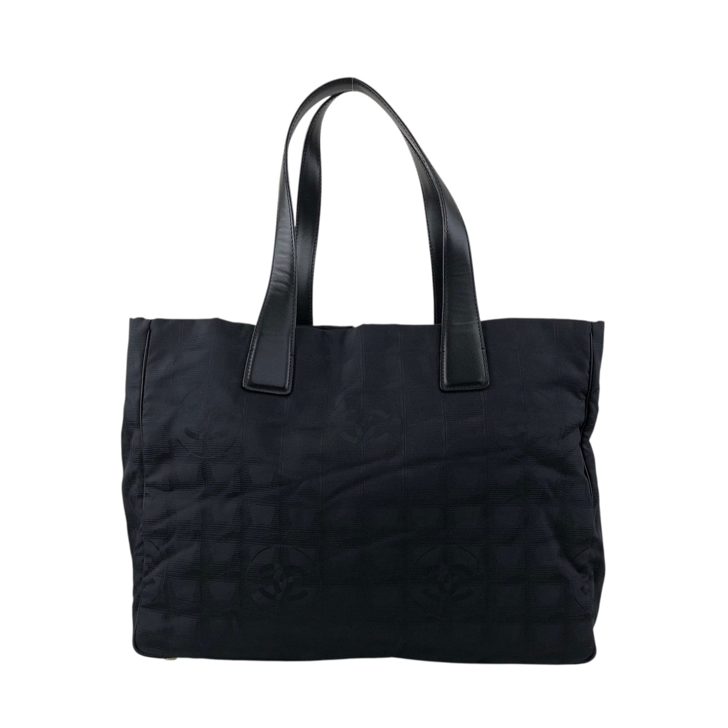 CHANEL New Travel Line Totebag Black Vintage tnjpfz