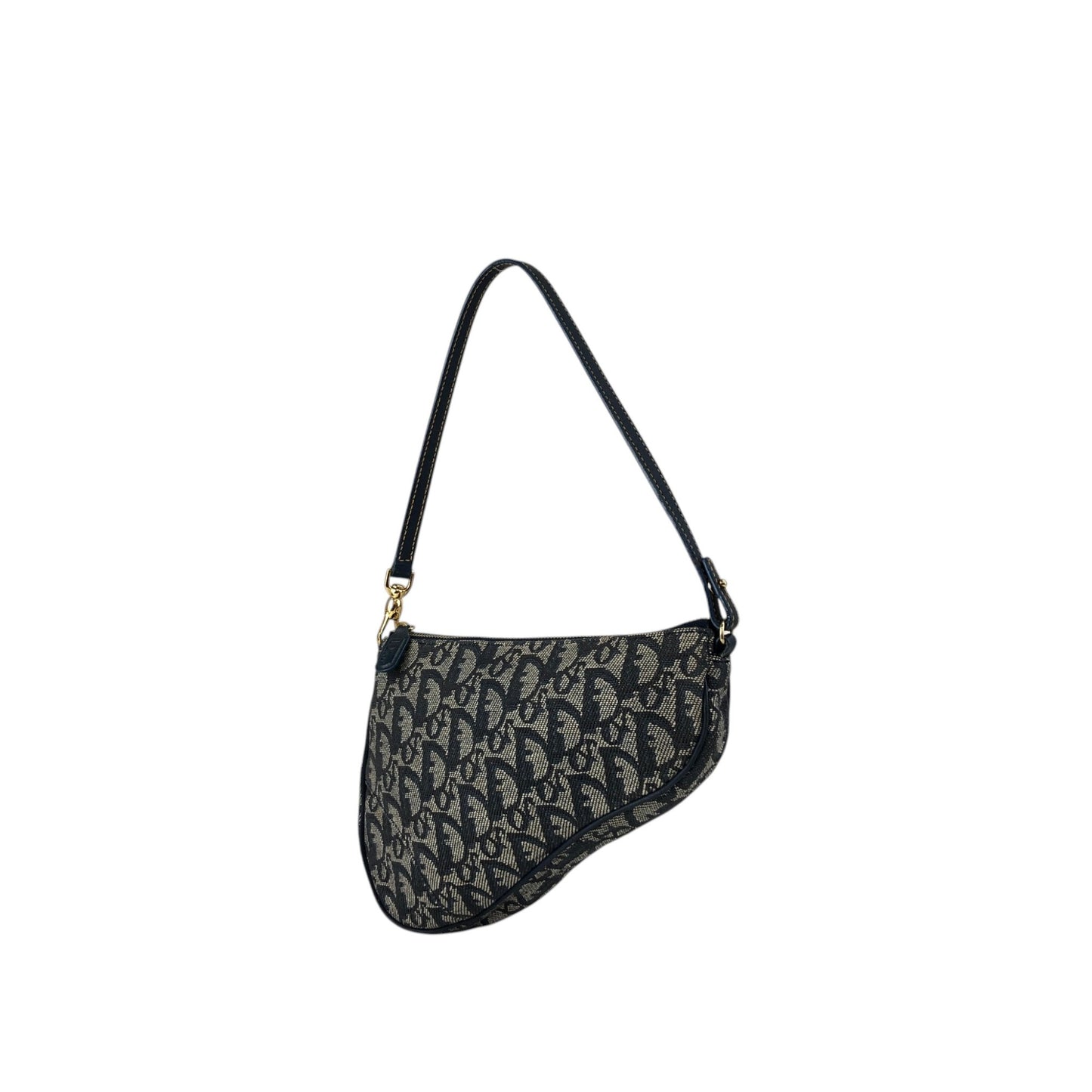 Christian Dior Trotter Shoulder bag Blue Vintage d5g4uj