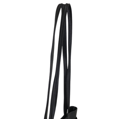 GUCCI Logo Embossed Shoulder bag Totebag Black Vintage cgykye