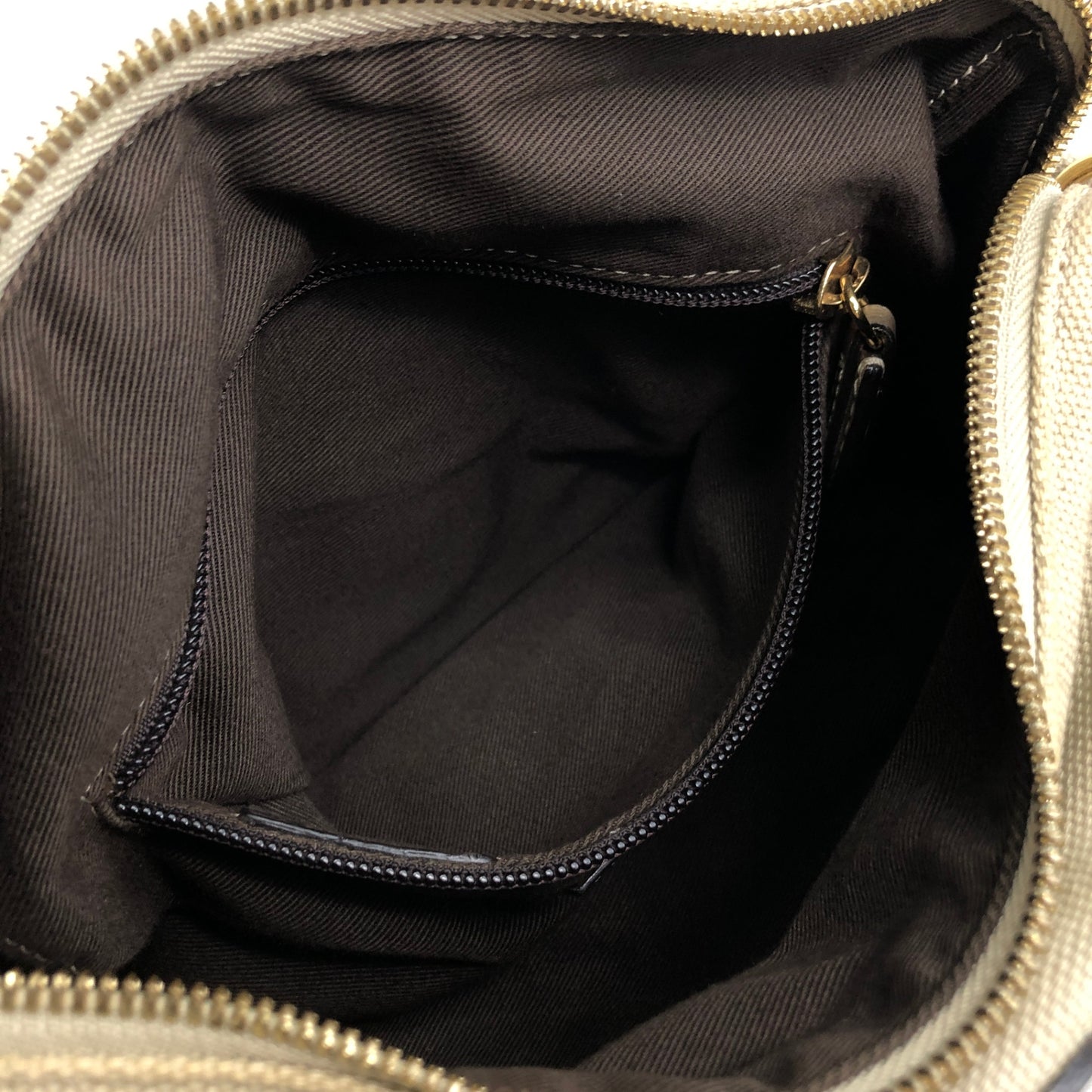 LOEWE Anagram Small Boston bag Handbag Beige Vintage mym6vr