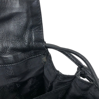 LOEWE Anagram Flamenco Drawstring Shoulder bag Black Vintage ak5uss