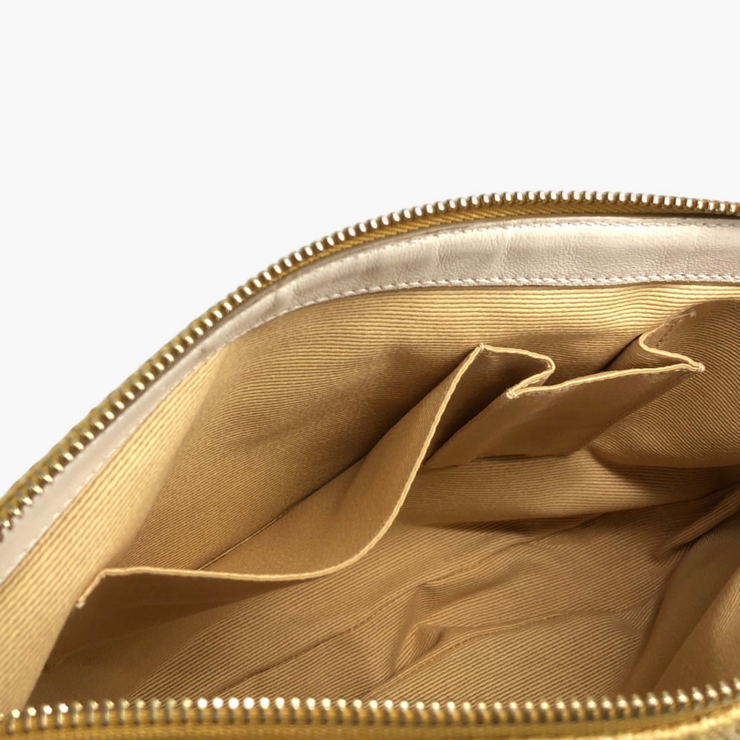Salvatore Ferragamo Shoulder bag Beige AU-21 D035 Vintage mc74rn