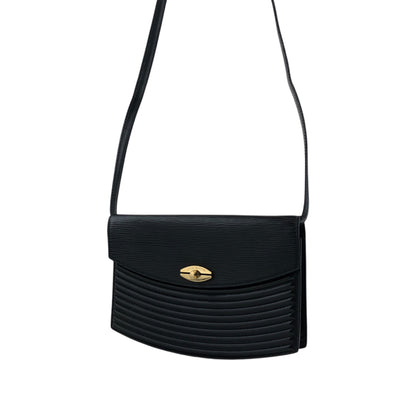 LOUIS VUITTON Epi Turn Lock Shoulder bag Black Vintage 6y7n33