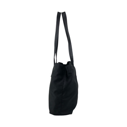 PRADA Tessuto Triangle Logo Totebag Black Vintage 6dyded