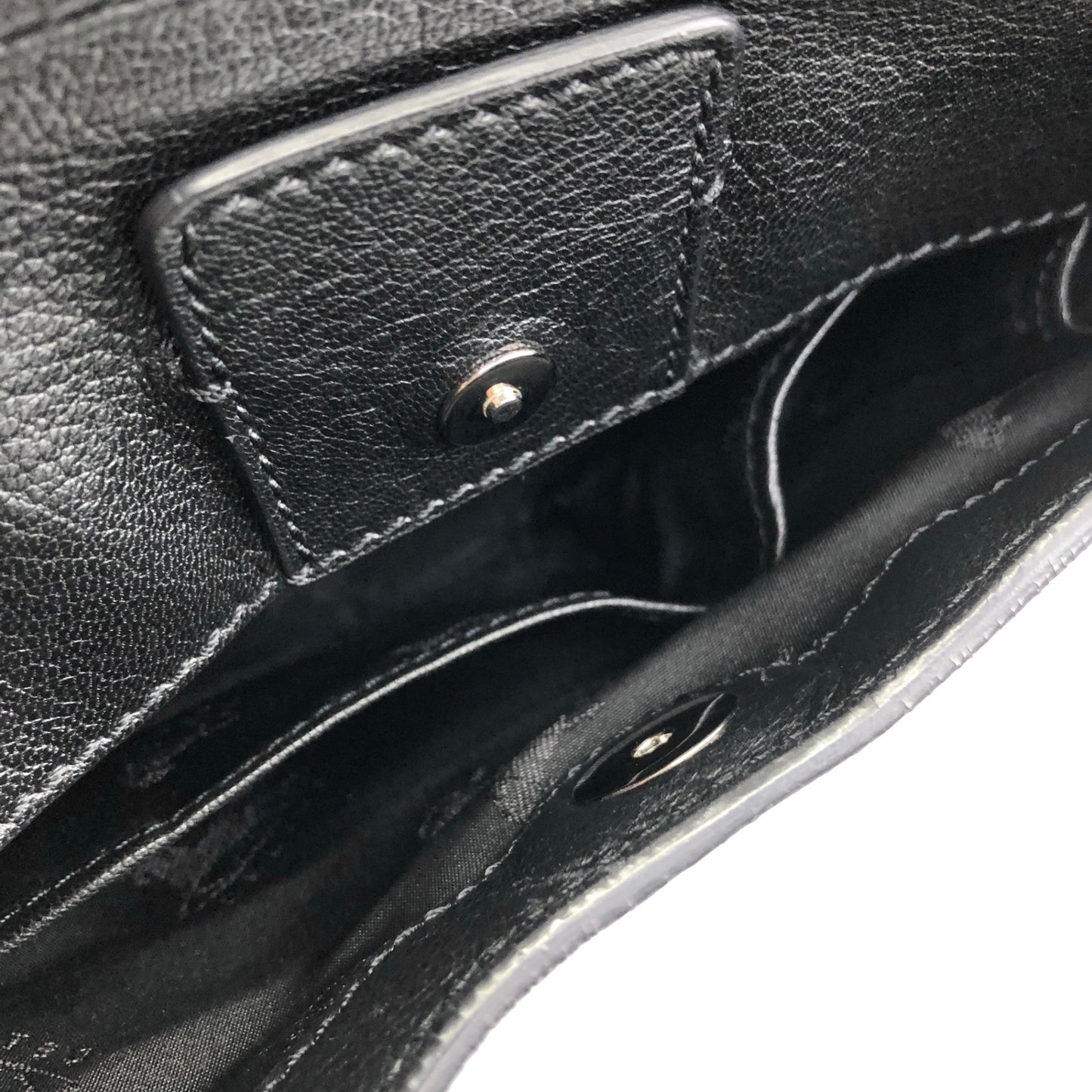 CELINE Logo Shoulder bag Hobobag Black Vintage b8ejp4