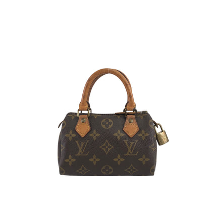 LOUIS VUITTON Monogram Small Boston bag Handbag Brown Vintage M41534 wn5ybk