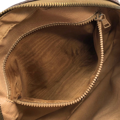 CELINE Macadam Horse Bit  PVC Leather Shoulder bag Brown Vintage  av8xva