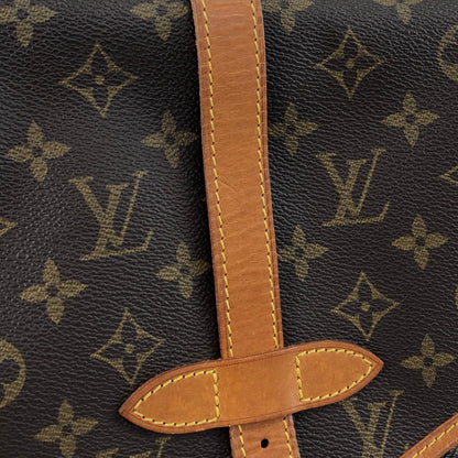 LOUIS VUITTON Monogram Shoulder bag Brown Vintage 27my8c