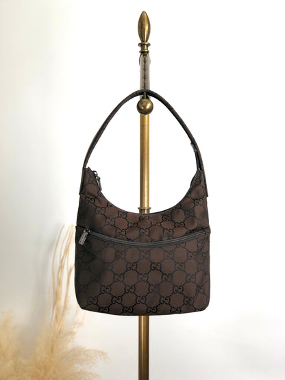 GUCCI GG Canvas Shoulder bag Brown Vintage bu2ikv