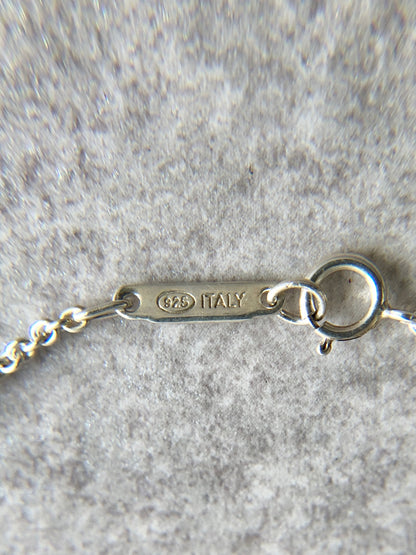 Tiffany & Co. Cube Motif Necklace Silver Vintage gt8wh5