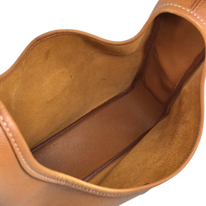 HERMES Shoulder bag Camel Vintage 7u7pah