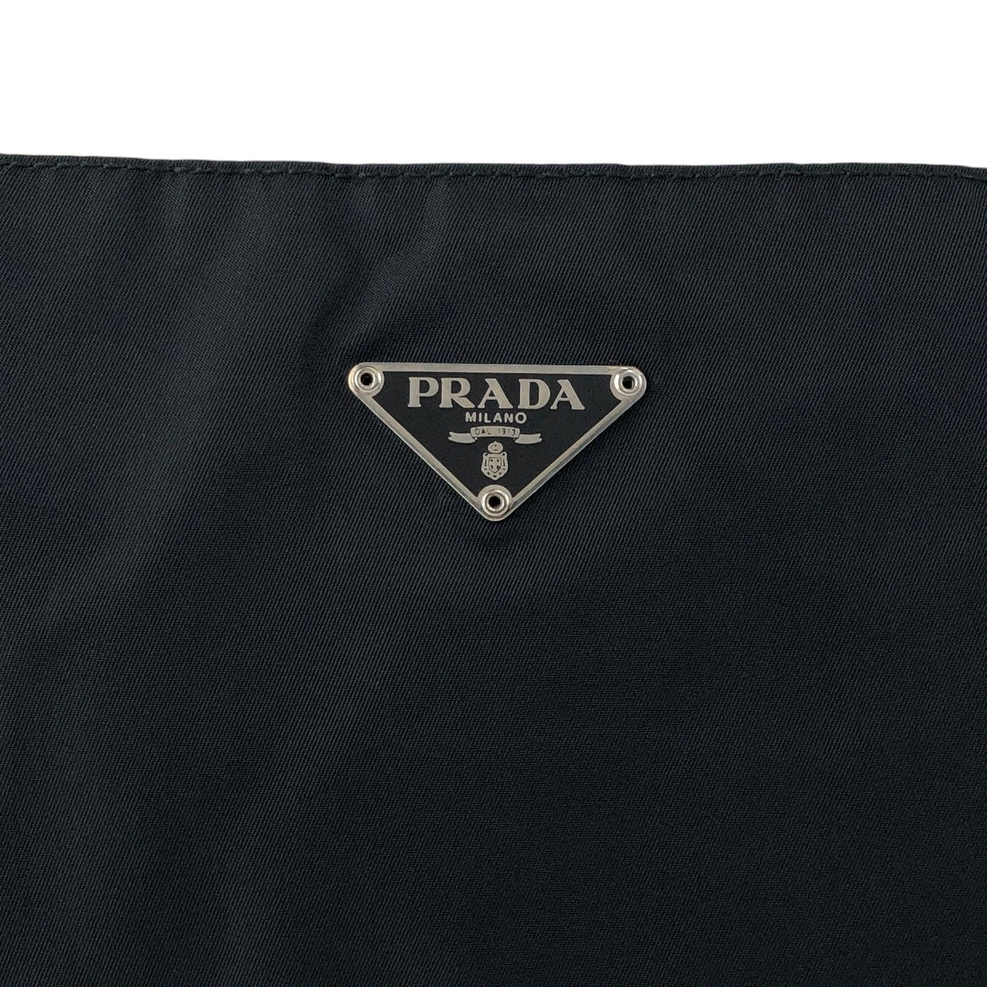 PRADA Tessuto Triangle Logo Sling bag Black Vintage 6r35d5