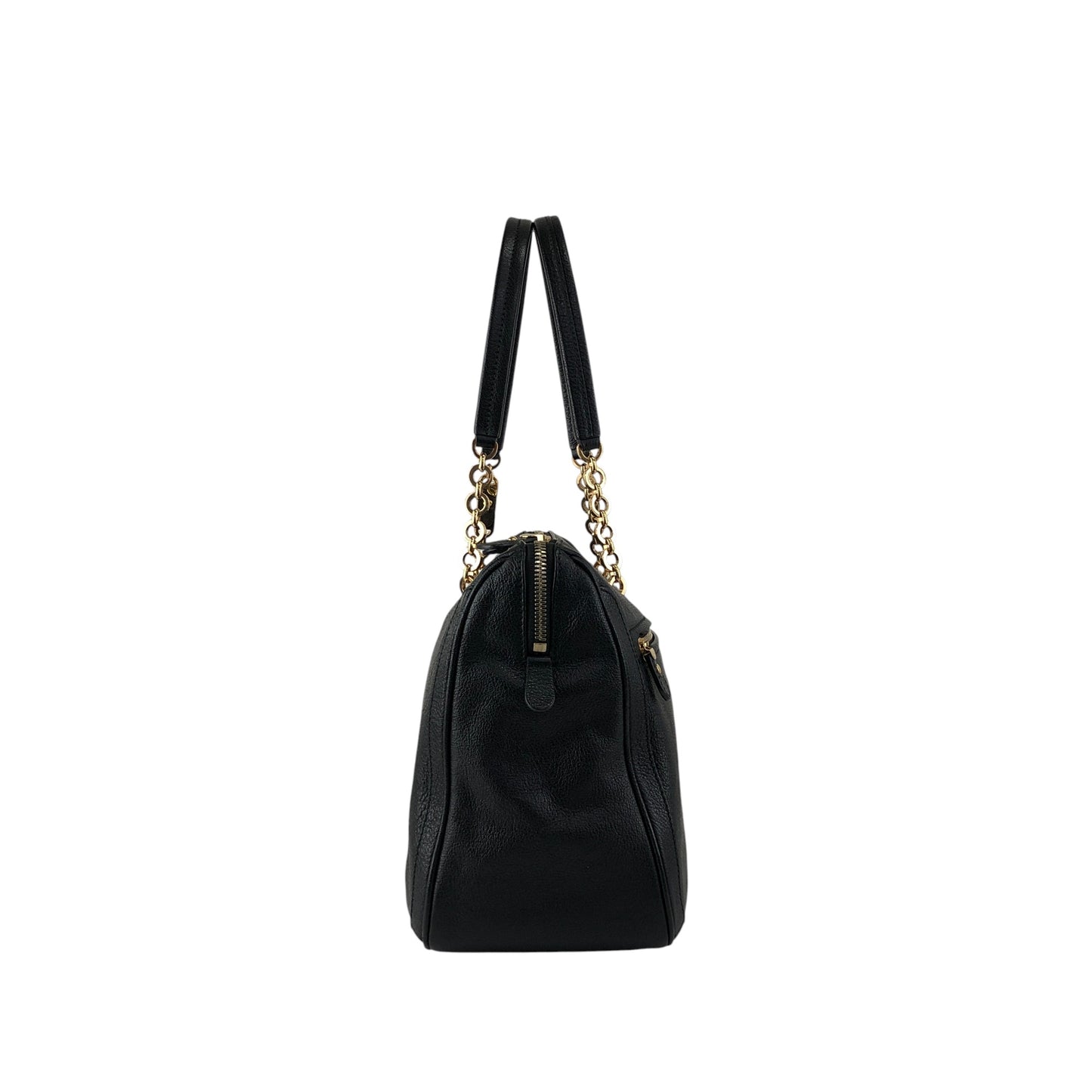 Salvatore Ferragamo Gancini Handbag Black Vintage vbxnke