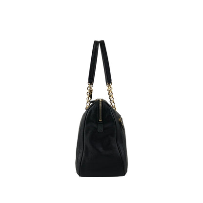 Salvatore Ferragamo Gancini Handbag Black Vintage vbxnke
