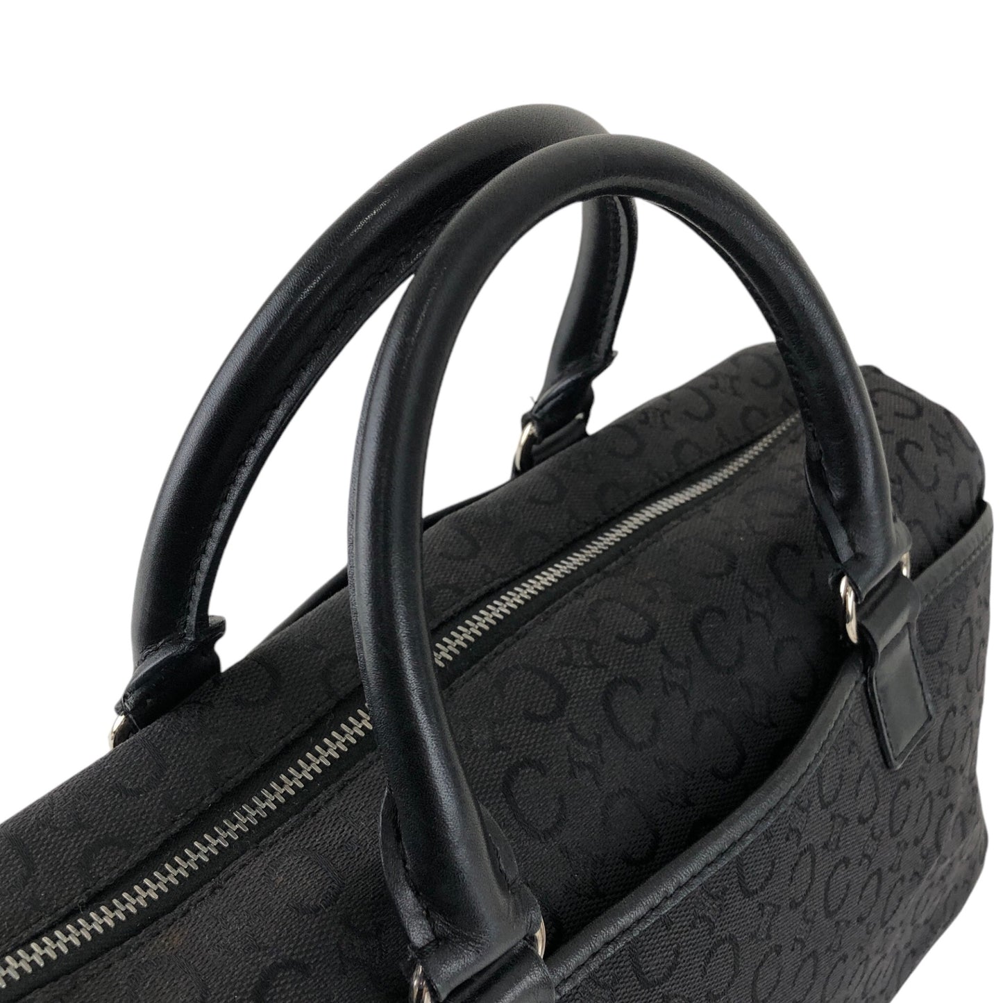 CELINE Macadam Handbag Black Vintage v4fuxf