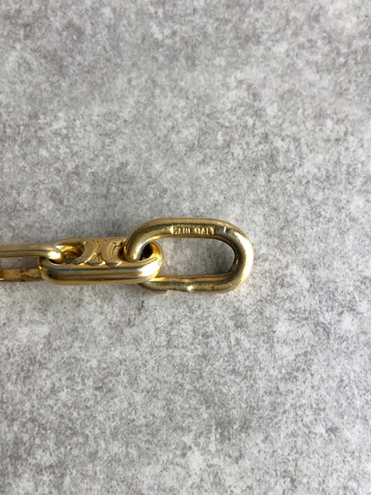 CELINE Blason Bracelet Gold Vintage 2hvthu