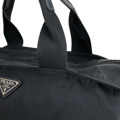 PRADA Tessuto Triangle Logo Two-way Totebag Shoulder bag Black Vintage zdgz8g