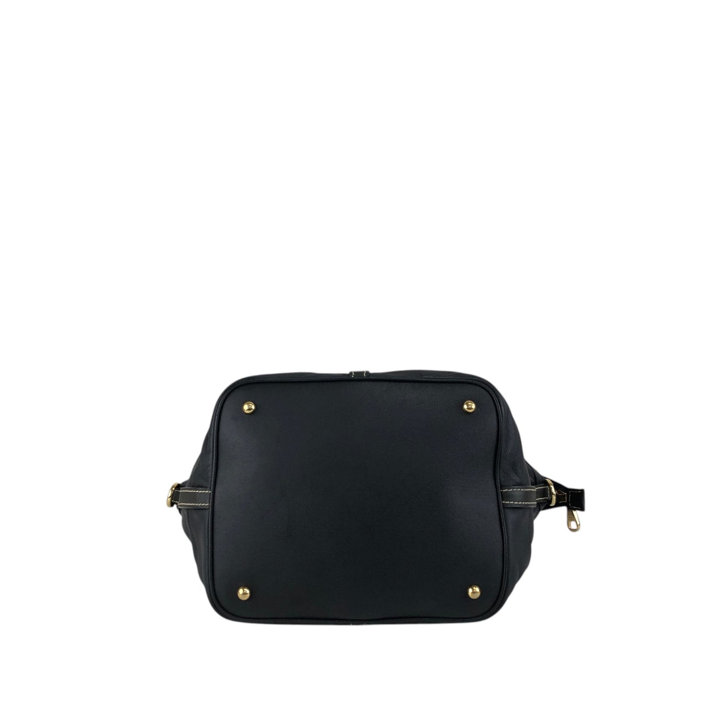LOEWE Logo Front Buckle Two-way Handbag Shoulder bag Black Vintage pszdm6