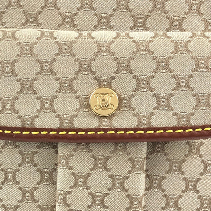 CELINE Blason Small Shoulder bag Beige Vintage yn4w5e