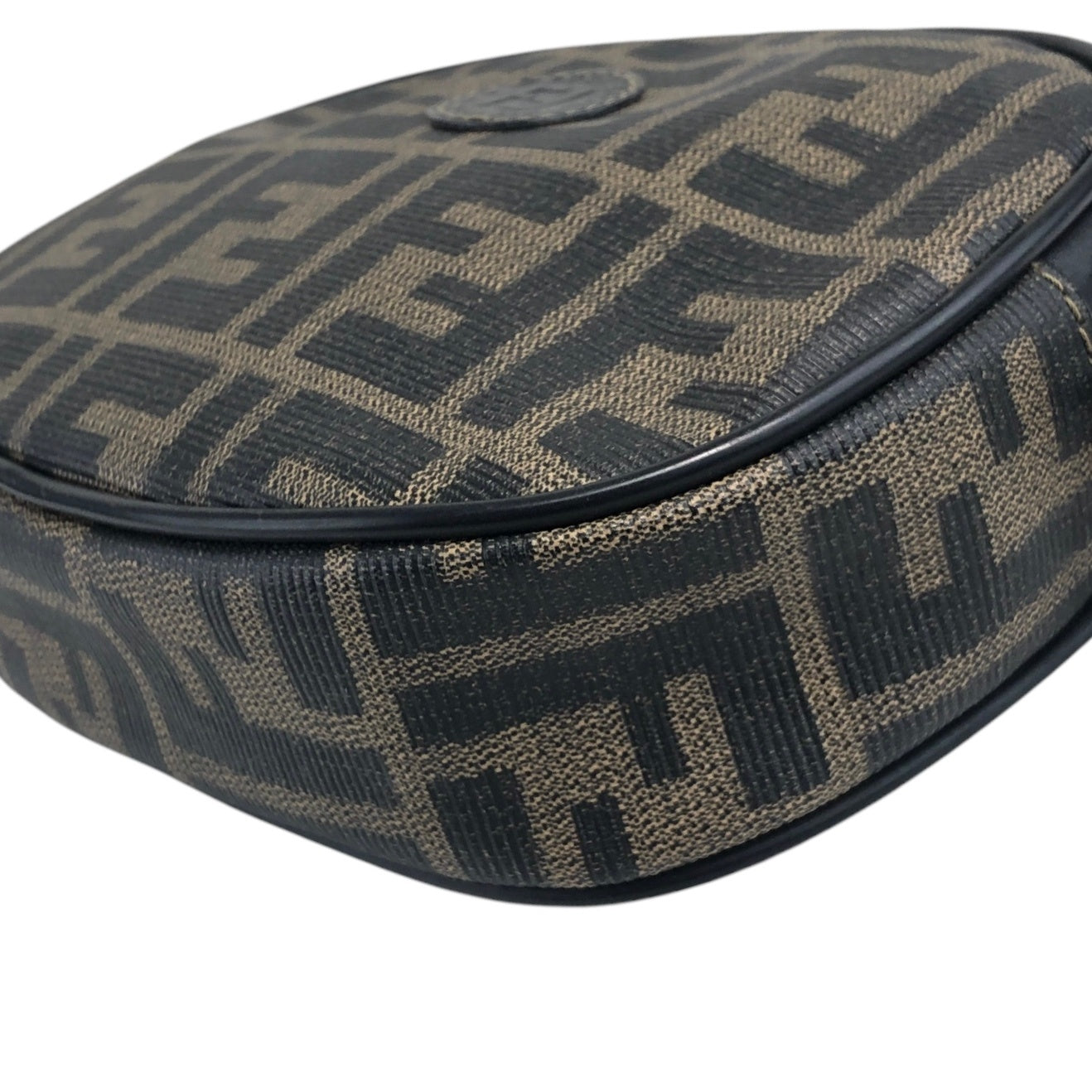 FENDI Zucca Logo Small Shoulder bag Brown Vintage 4wmehy