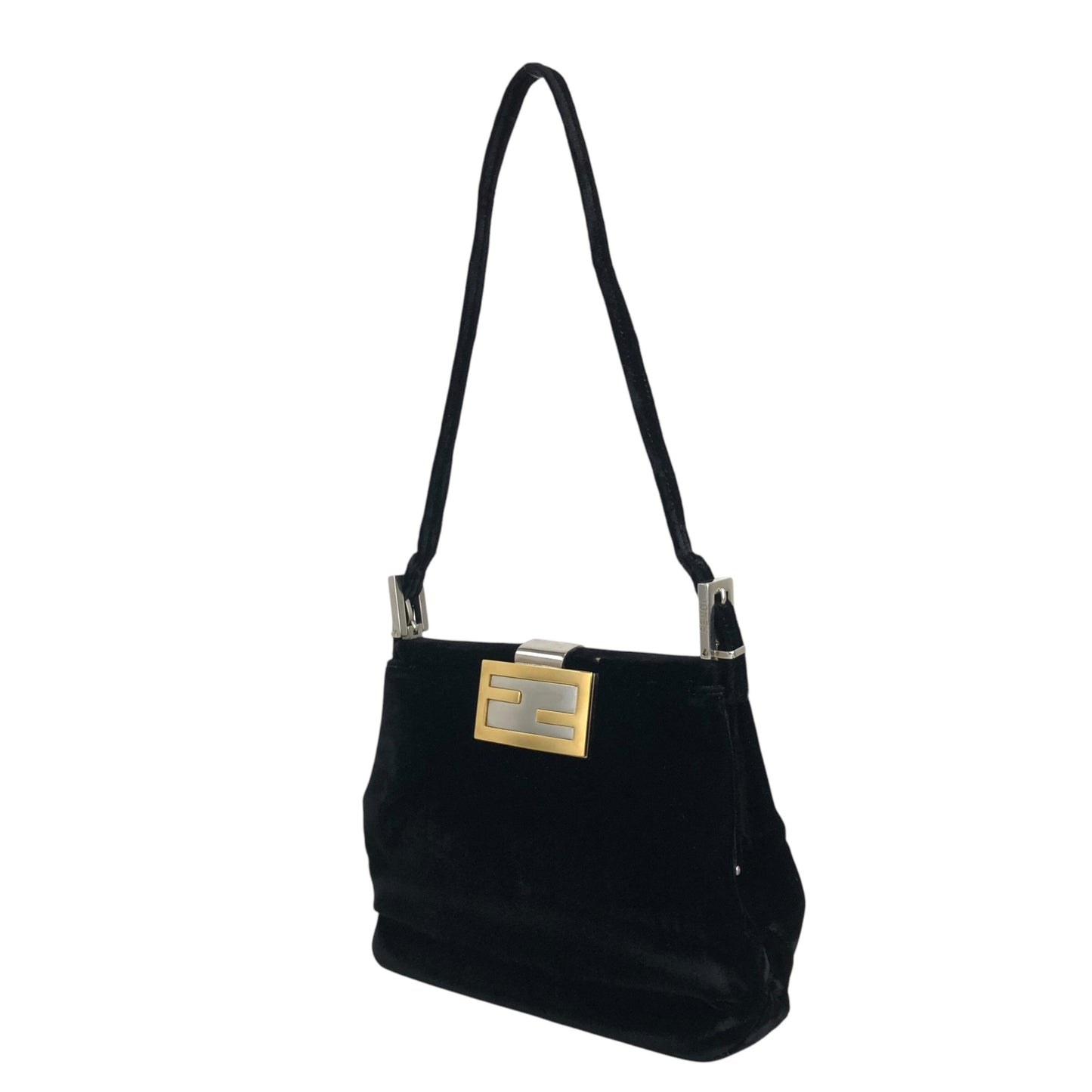 FENDI Handbag Shoulder bag Black Vintage m63dww