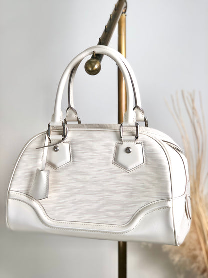 LOUIS VUITTON Epi Handbag White Vintage br6iiz