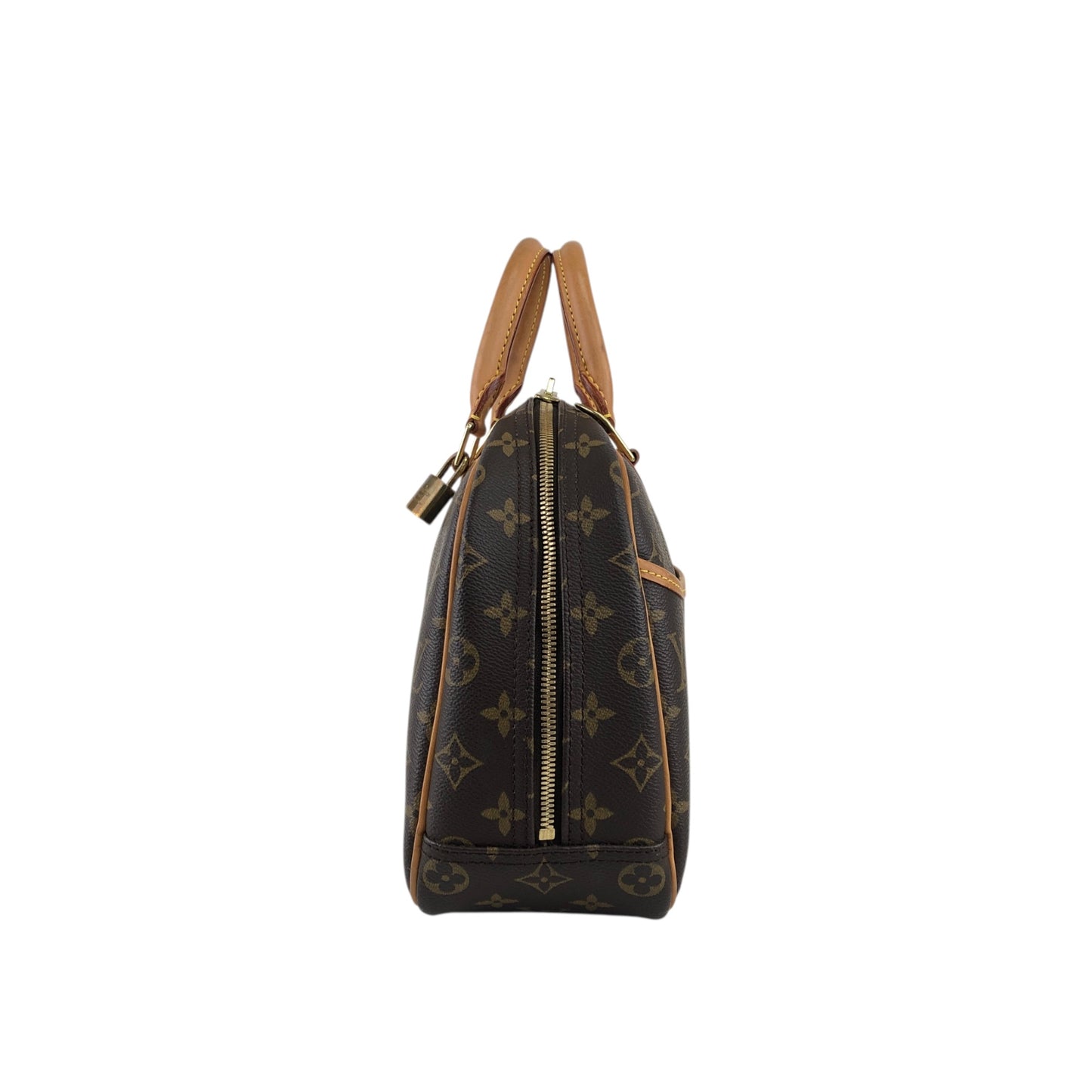 LOUIS VUITTON Monogram Handbag Brown Vintage wmhwus
