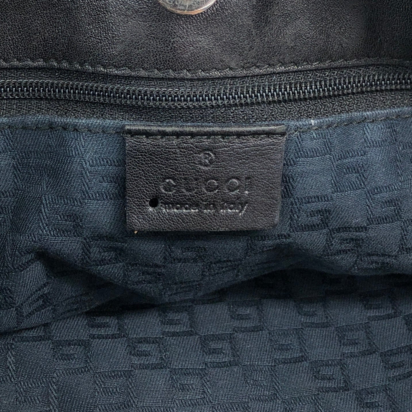 GUCCI Horse Bit Shoulder bag Hobobag Black Vintage s3x3cn