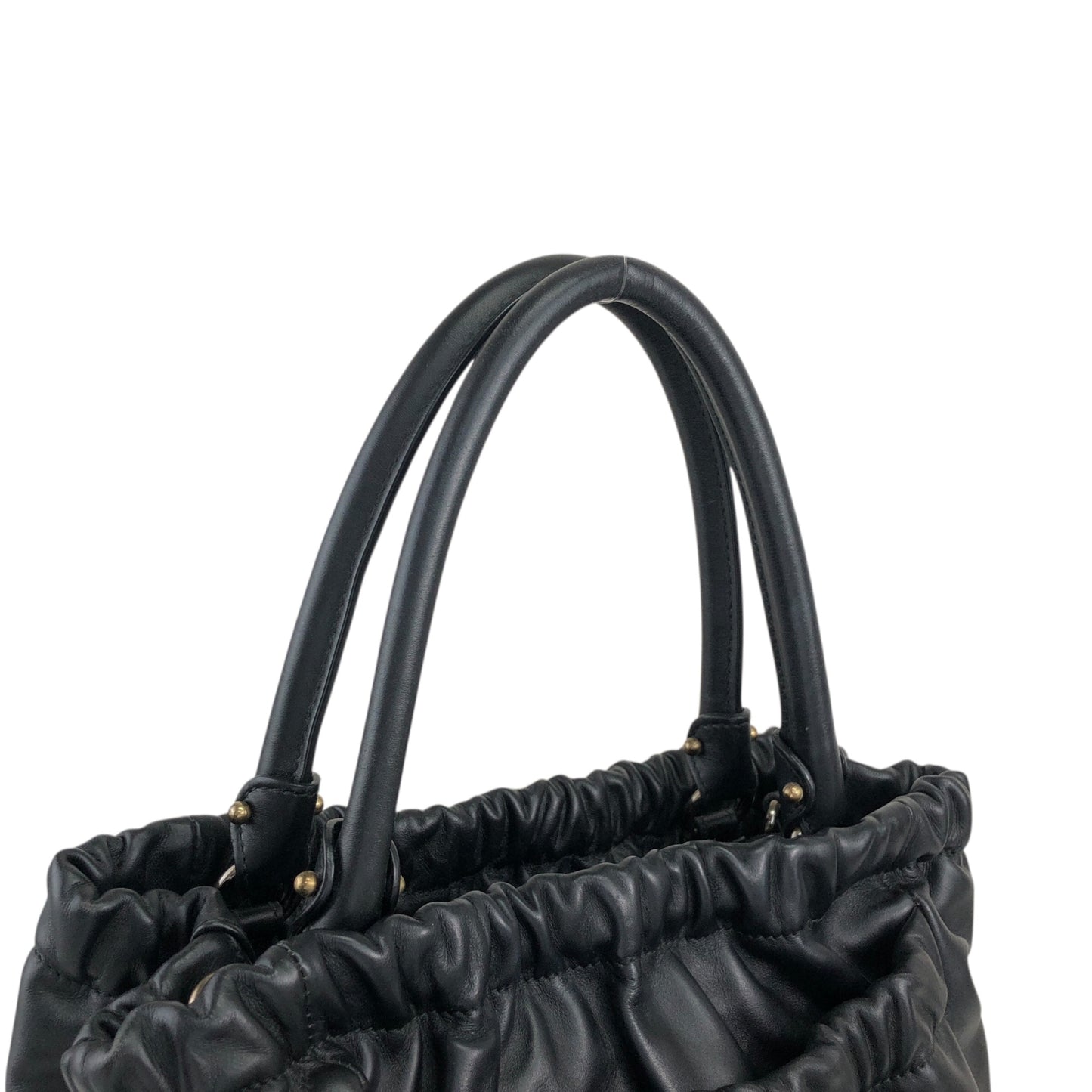 Salvatore Ferragamo Vala Ribbon Two-way Handbag Shoulder bag Black Vintage hdyv3c