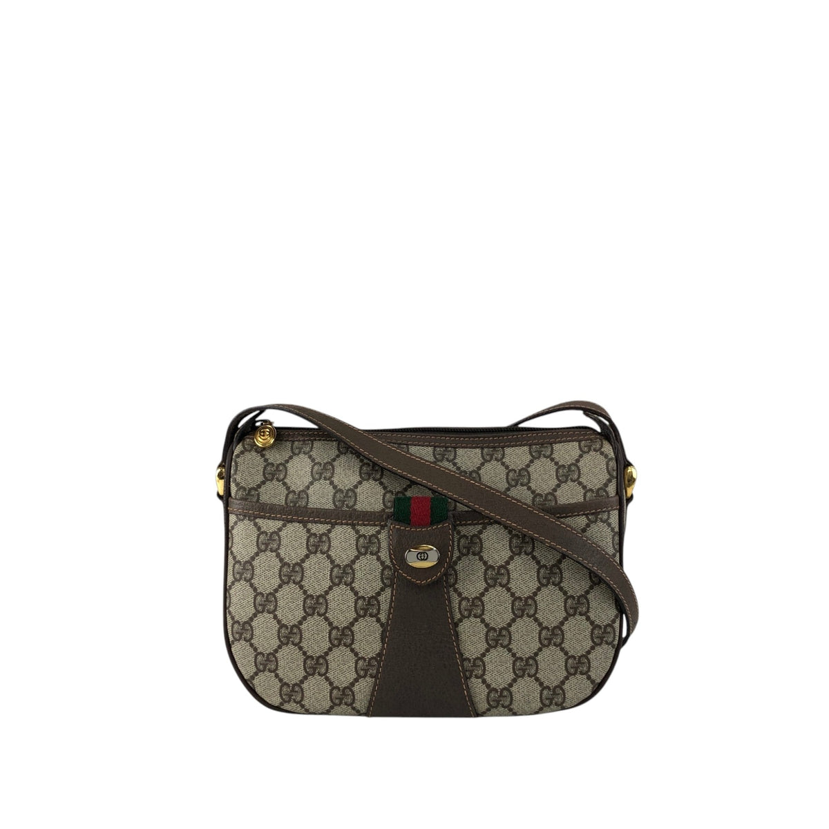 GUCCI Sherry Line Shoulder bag Beige Vintage h47gp3