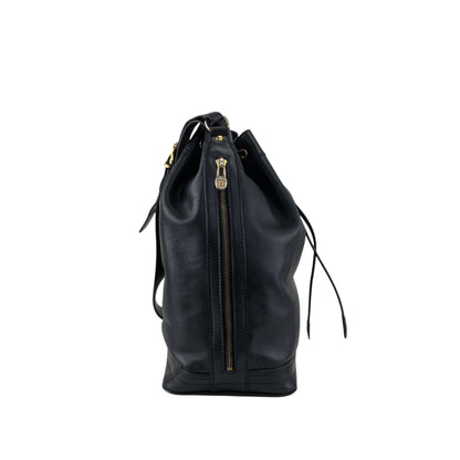 CELINE GancinivDrawstring Shoulder bag Black Vintage z78ygt