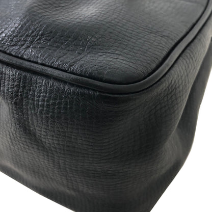 Christian Dior Logo Motif Leather Drawstring Shoulder bag Black Vintage gk34h7
