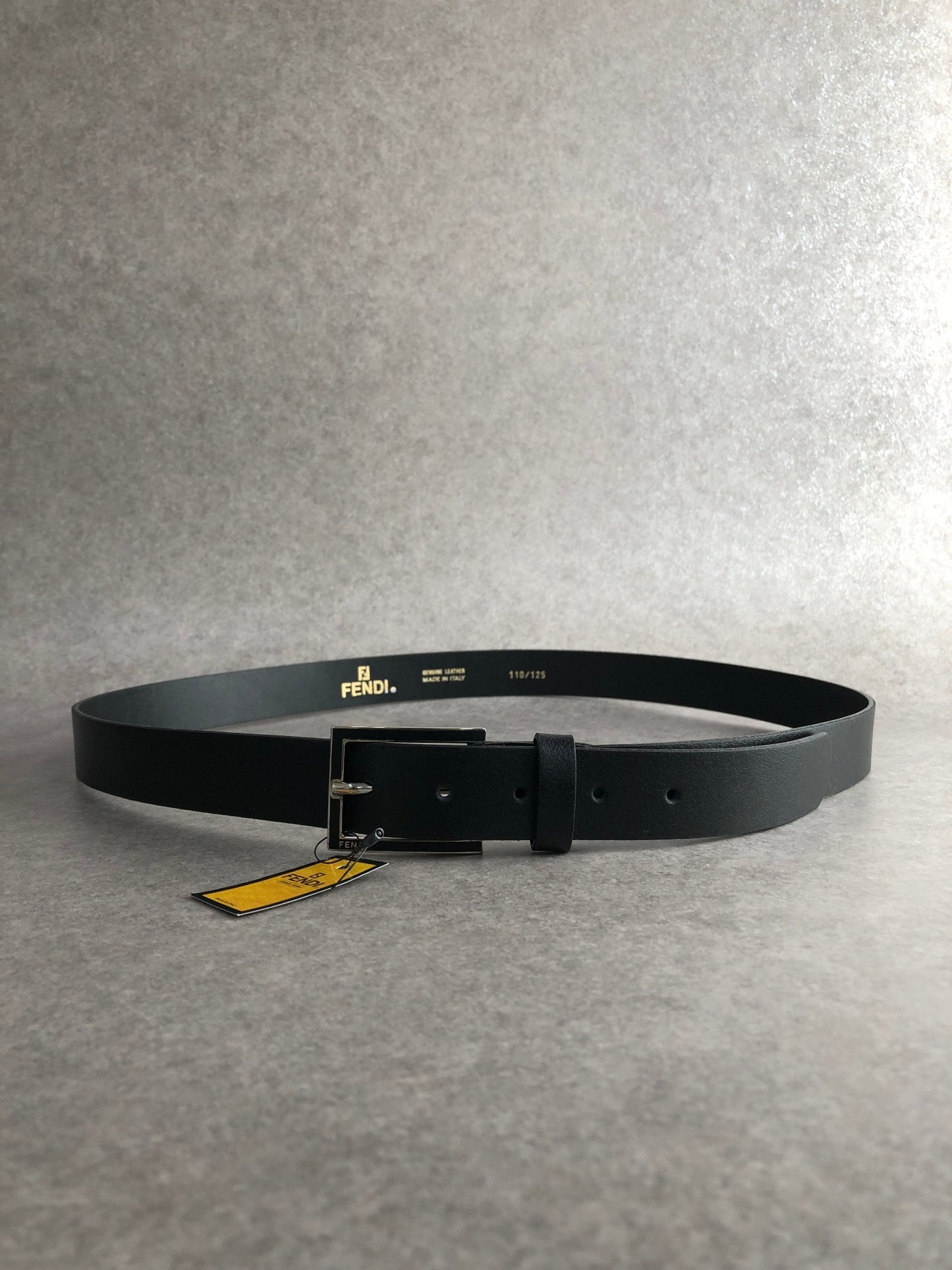 FENDI Logo Belt Black Vintage bbih28