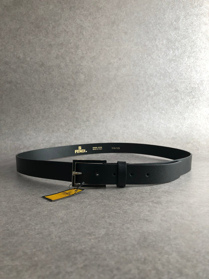 FENDI Logo Belt Black Vintage bbih28