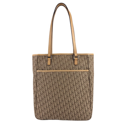 Christian Dior Trotter Handbag Totebag Beige Vintage tniizt